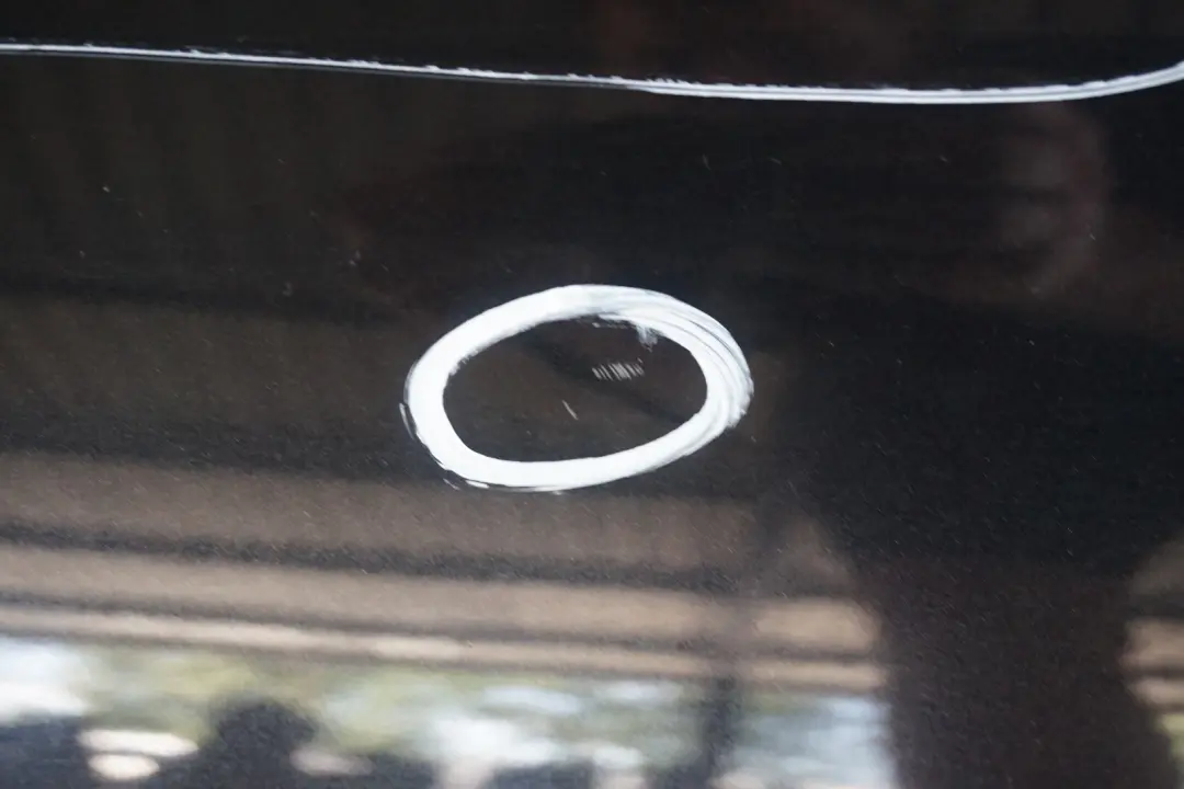 Bumper Trim Panel PDC Astro Black Metallic - A25 to BMW MINI Cooper R50 2 Rear with Part number 0393501 BMW MINI Cooper R50 2 Rear Bumper Trim Panel PDC Astro Black Metallic - A25 - SKU 0393501-ASB2 - Part number 0393501