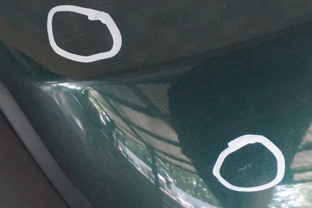 Bumper Trim Panel British Racing Green Metallic - A67 to BMW Mini Cooper R50 Rear with Part number 0393501 BMW Mini Cooper R50 Rear Bumper Trim Panel British Racing Green Metallic - A67 - SKU 0393501-BRG - Part number 0393501