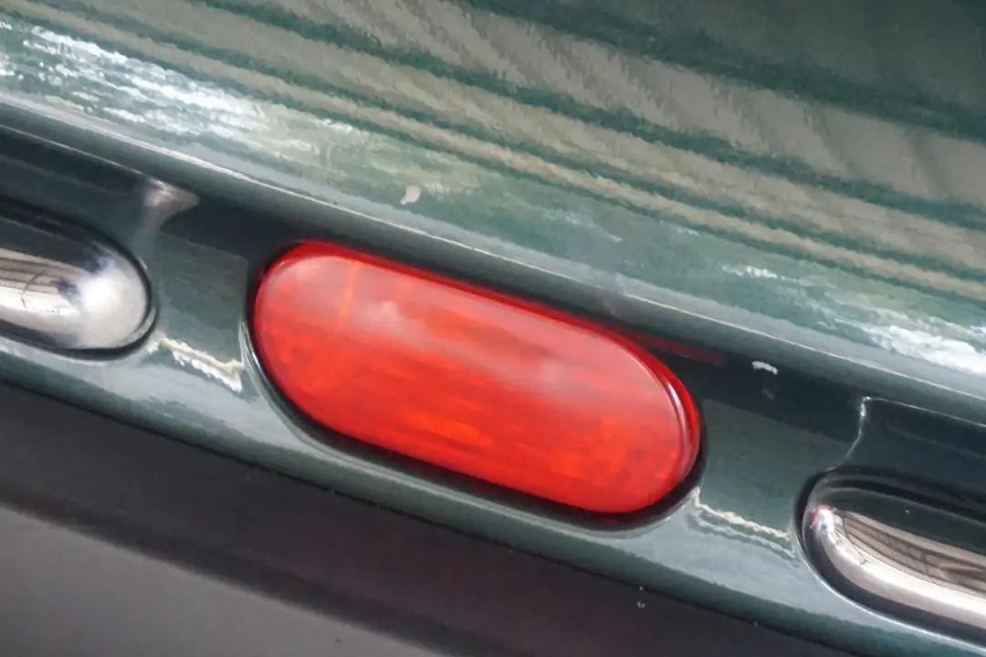 Stossfänger Hinten British Racing Green Gruen - A67 für BMW Mini Cooper R50 mit Teilenummer 0393501 BMW Mini Cooper R50 Stossfänger Hinten British Racing Green Gruen - A67 - SKU 0393501-BRG - Teilenummer 0393501