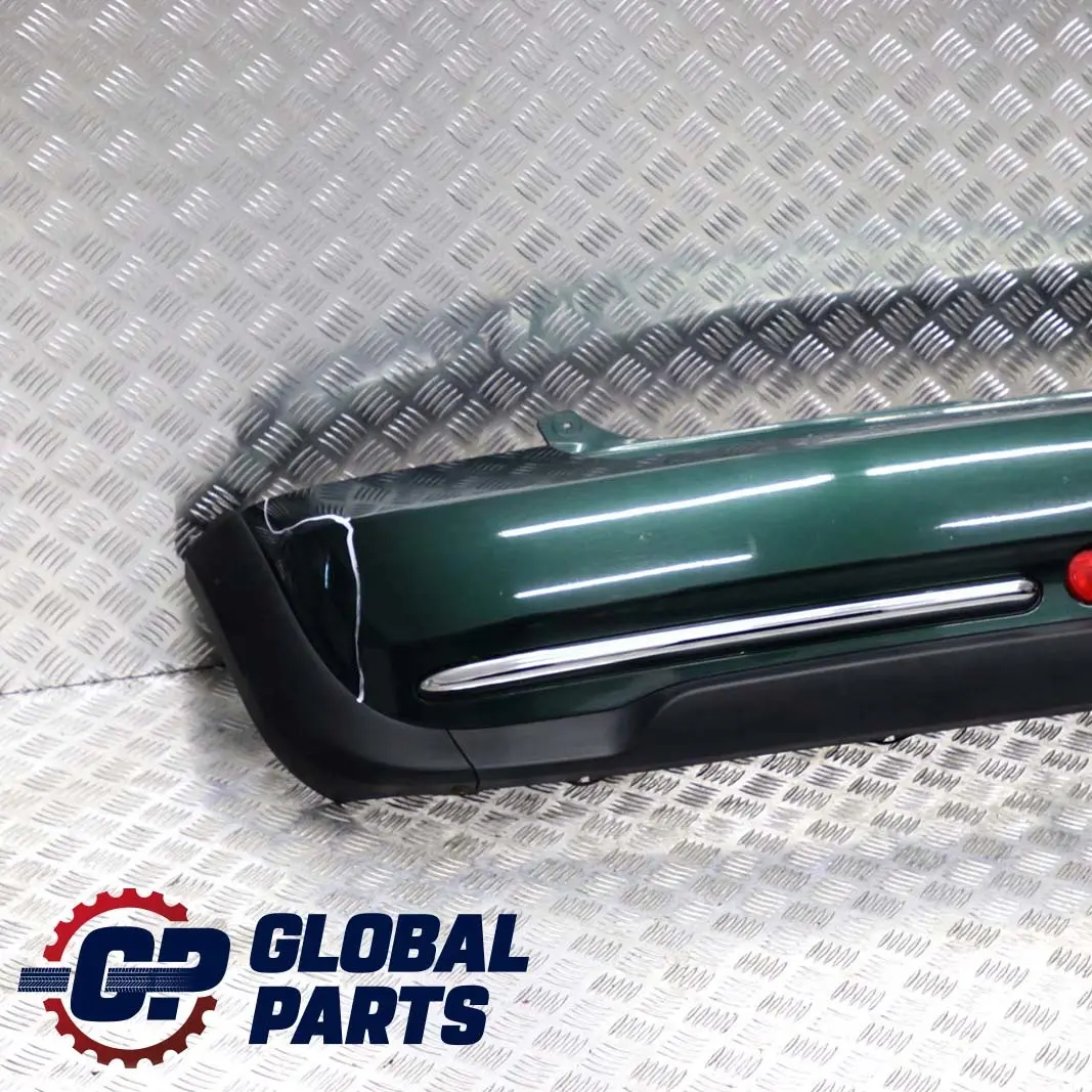 Bumper Trim Panel British Racing Green Metallic to BMW Mini Cooper R50 1 Rear with Part number 0393501 BMW Mini Cooper R50 1 Rear Bumper Trim Panel British Racing Green Metallic - SKU 0393501-BRG1 - Part number 0393501