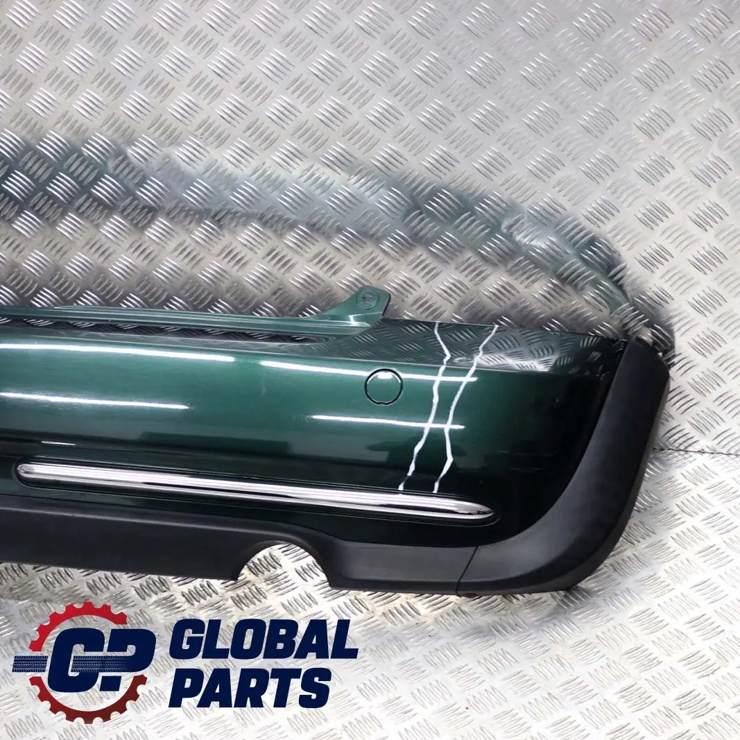 Bumper Trim Panel British Racing Green Metallic to BMW Mini Cooper R50 1 Rear with Part number 0393501 BMW Mini Cooper R50 1 Rear Bumper Trim Panel British Racing Green Metallic - SKU 0393501-BRG1 - Part number 0393501