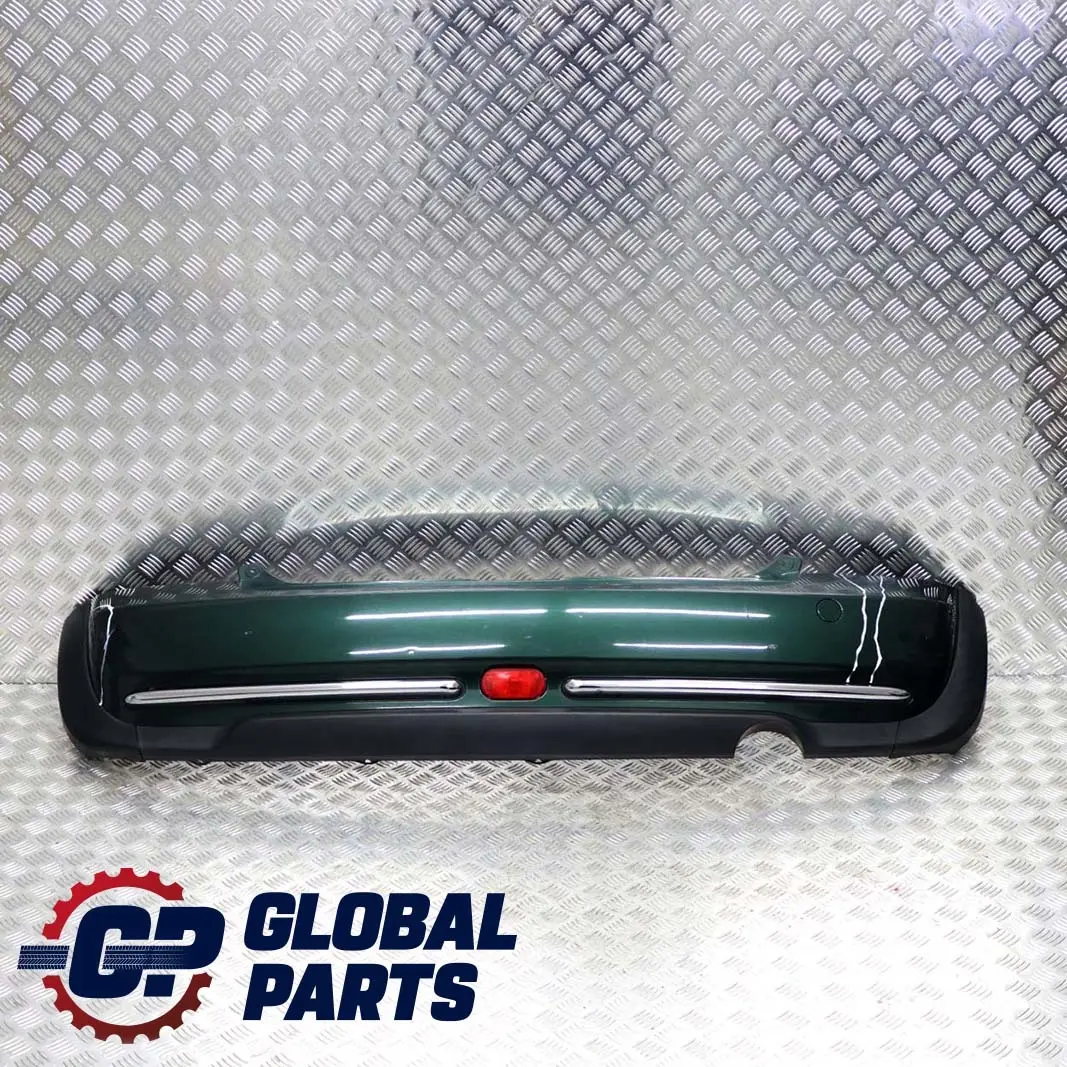 Bumper Trim Panel British Racing Green Metallic to BMW Mini Cooper R50 1 Rear with Part number 0393501 BMW Mini Cooper R50 1 Rear Bumper Trim Panel British Racing Green Metallic - SKU 0393501-BRG1 - Part number 0393501