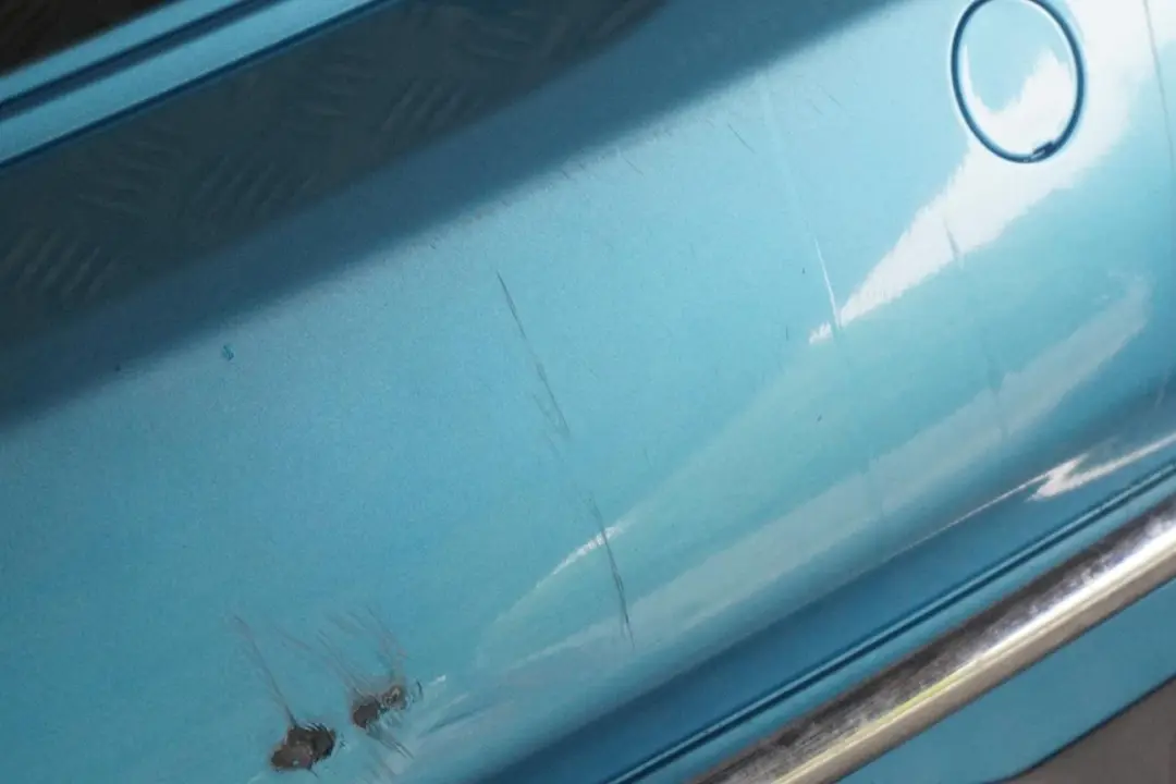 Bumper Trim Panel Electric Blue Metallic - 870 to BMW Mini Cooper R50 Rear with Part number 0393501 BMW Mini Cooper R50 Rear Bumper Trim Panel Electric Blue Metallic - 870 - SKU 0393501-ELB - Part number 0393501