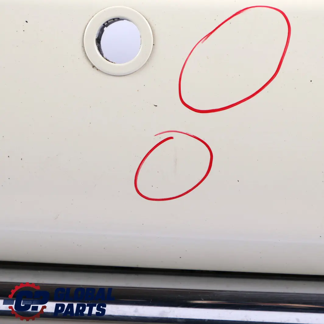 Bumper Trim Panel PDC Holes Pepper White - 850 to Mini Cooper One R50 Rear with Part number 0393504 Mini Cooper One R50 Rear Bumper Trim Panel PDC Holes Pepper White - 850 - SKU 0393504-PW - Part number 0393504