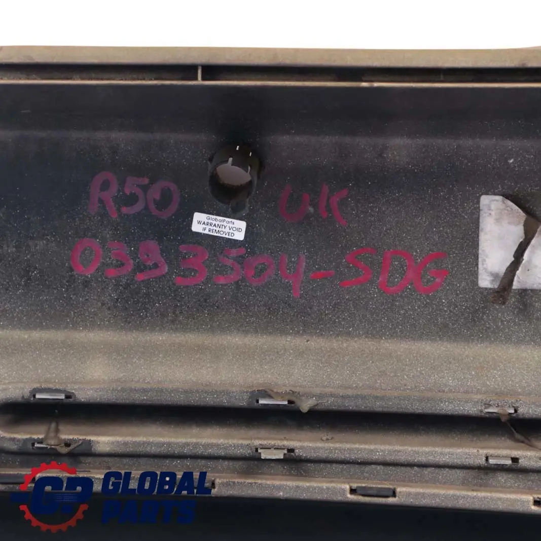 Bumper Trim Panel PDC Solid Gold Metallic - 859 to Mini Cooper One R50 Rear with Part number 0393504 Mini Cooper One R50 Rear Bumper Trim Panel PDC Solid Gold Metallic - 859 - SKU 0393504-SDB - Part number 0393504