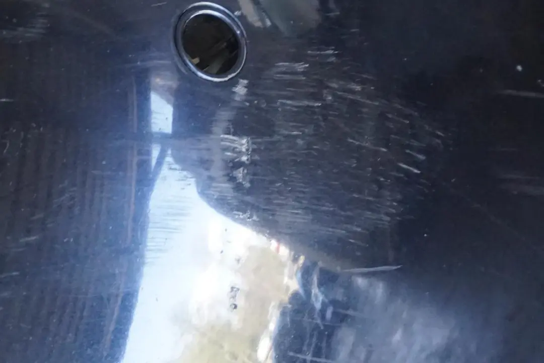 BMW 5 E60 E61 M Sport Front Bumper Trim Panel Monacoblau Blue Metallic - A35 - SKU 0394346-MB - Part number 0394346