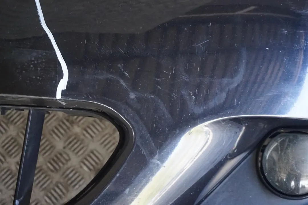 BMW 5 E60 E61 M Sport Front Bumper Trim Panel Monacoblau Blue Metallic - A35 - SKU 0394346-MB - Part number 0394346