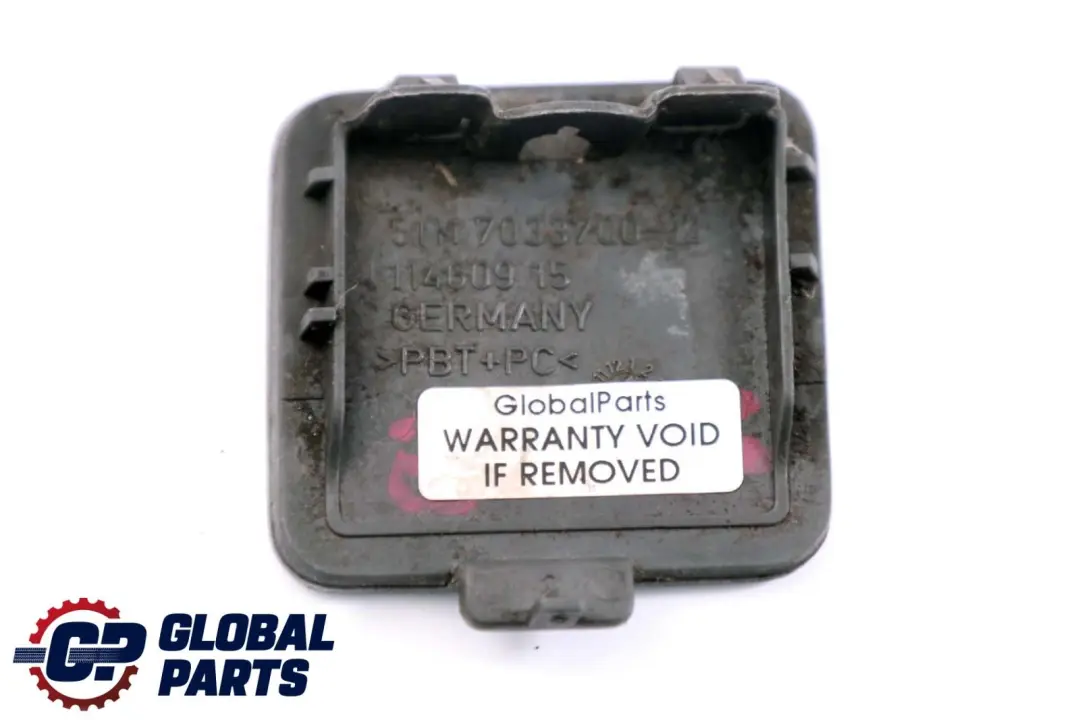 BMW E60 Flap Towing Eye Rear Bumper 7033700 Silbergrau Metallic - A08 - SKU 0395209-SBG - Part number 395209