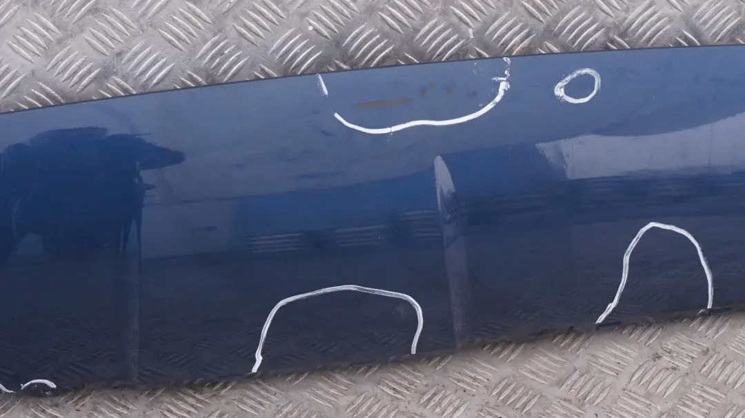 Bumper Diffuser Cover Trim Mysticblau Blue to BMW 5 Series E60 E61 M Sport Rear with Part number 0395228 BMW 5 Series E60 E61 M Sport Rear Bumper Diffuser Cover Trim Mysticblau Blue - SKU 0395228 - Part number 0395228