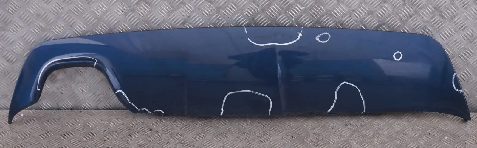 BMW 5 Series E60 E61 M Sport Rear Bumper Diffuser Cover Trim Mysticblau Blue