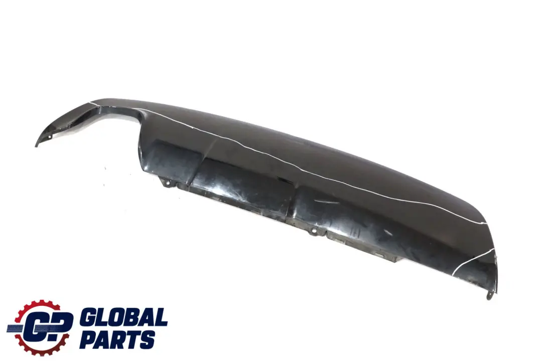 Bumper Diffuser Cover Trim Schwarz 2 Black - 668 to BMW 5 E60 E61 M Sport Rear with Part number 0395228 BMW 5 E60 E61 M Sport Rear Bumper Diffuser Cover Trim Schwarz 2 Black - 668 - SKU 0395228-SCH - Part number 0395228