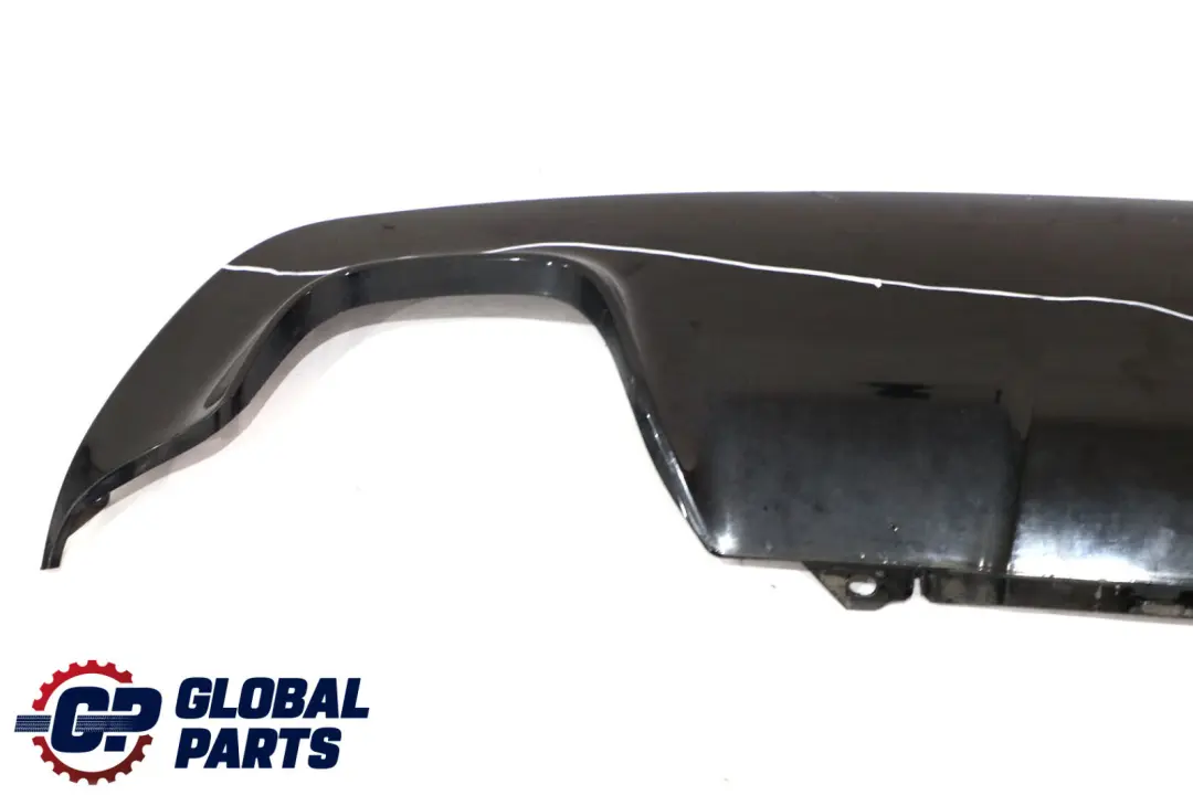 Bumper Diffuser Cover Trim Schwarz 2 Black - 668 to BMW 5 E60 E61 M Sport Rear with Part number 0395228 BMW 5 E60 E61 M Sport Rear Bumper Diffuser Cover Trim Schwarz 2 Black - 668 - SKU 0395228-SCH - Part number 0395228