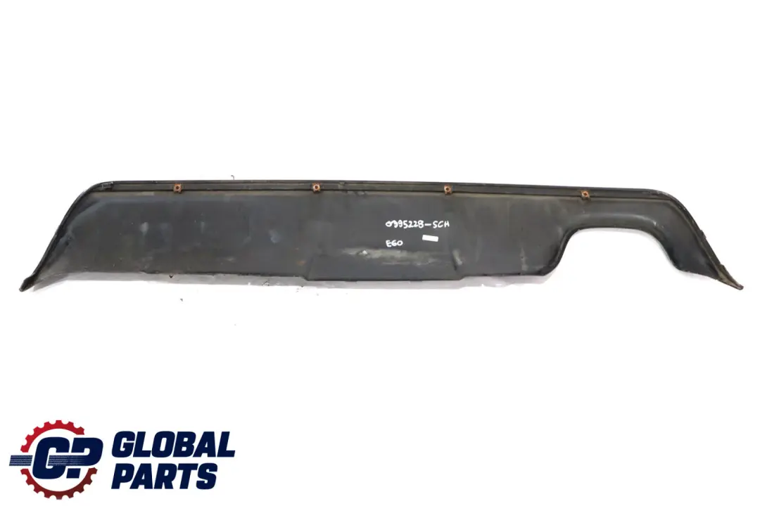 BMW 5 E60 E61 M Sport Rear Bumper Diffuser Cover Trim Schwarz 2 Black - 668 - SKU 0395228-SCH - Part number 0395228