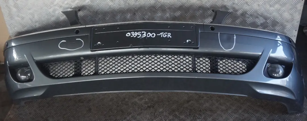 BMW 7 Series E65 E66 Front Bumper Panel Titangrau Titan Grey Metallic - A36 - SKU 0395300-TGR - Part number 0395300