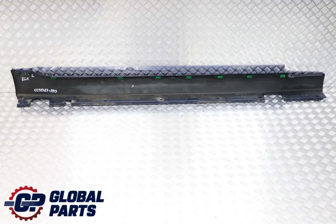 BMW E61 Listello Portiera Gonna SX Blu Mistico Blu - A07 - SKU 0395427-MYS - Numero di parte 0395427