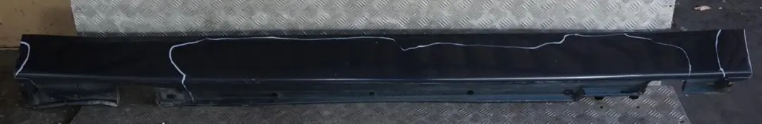 BMW 7 Series E65 1 Door Sill Cover Skirt Left N/S Monacoblau Monaco Blue - A35 - SKU 0395481-MB1 - Part number 0395481