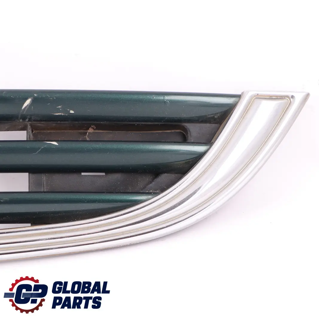 Front Bumper Bottom Trim Grille British Racing Metallic A67 to Mini Cooper S R53 with Part number 0395839 Mini Cooper S R53 Front Bumper Bottom Trim Grille British Racing Metallic A67 - SKU 0395839-BRG - Part number 0395839