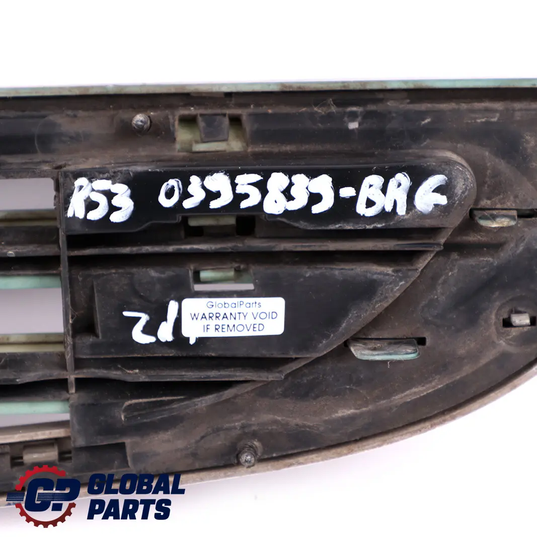Front Bumper Bottom Trim Grille British Racing Metallic A67 to Mini Cooper S R53 with Part number 0395839 Mini Cooper S R53 Front Bumper Bottom Trim Grille British Racing Metallic A67 - SKU 0395839-BRG - Part number 0395839