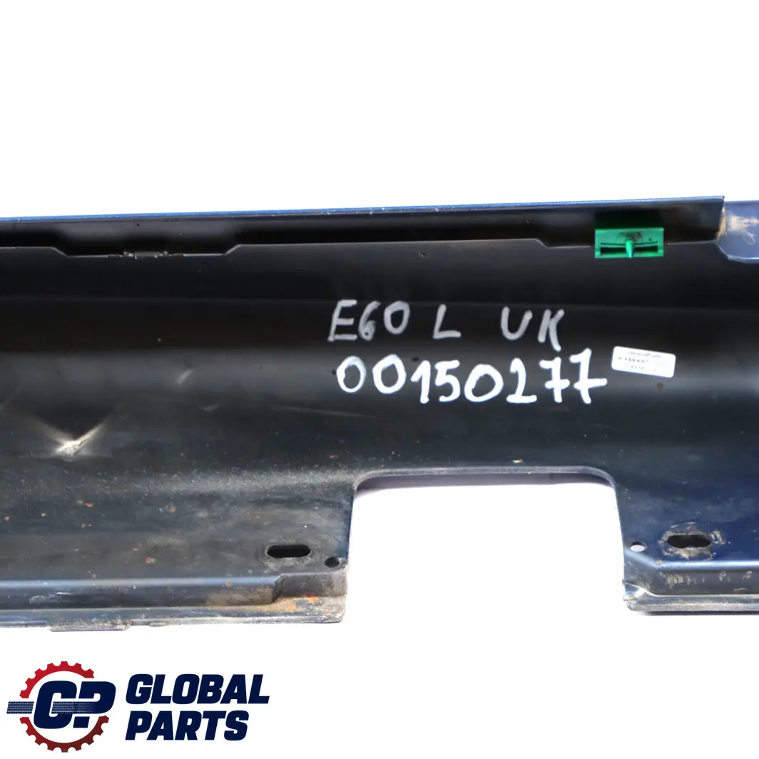 Door Sill Cover Skirt Left N/S to BMW E60 E61 M Sport with Part number Le Mans Blau Metallic - 381 BMW E60 E61 M Sport Door Sill Cover Skirt Left N/S - SKU 0396899-LMB - Part number Le Mans Blau Metallic - 381