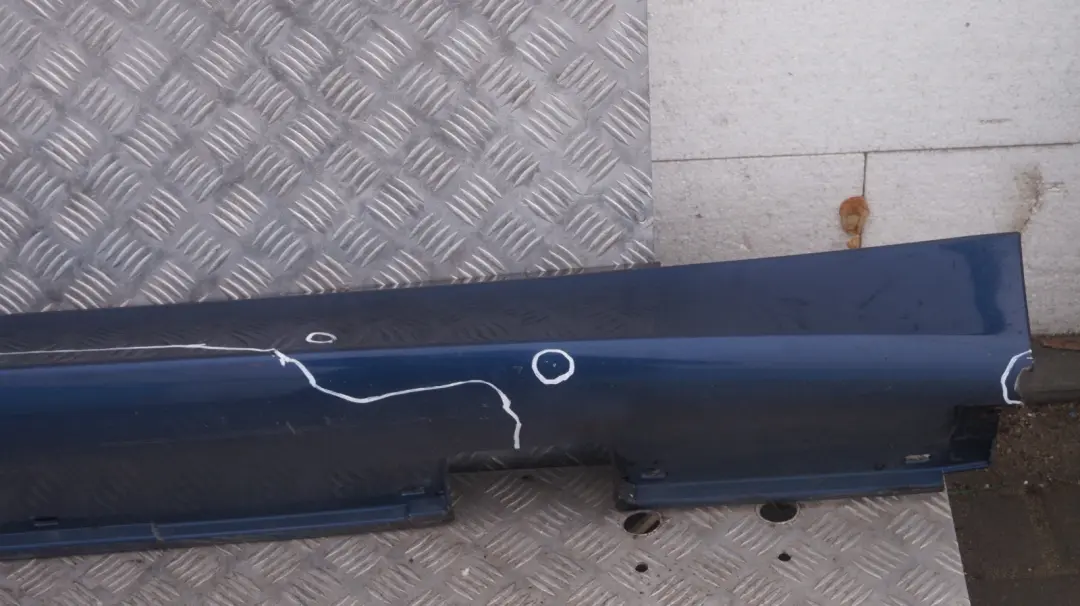 BMW 5 Series E60 E61 M5 M Sport Door Sill Cover Skirt Right O/S Mysticblau Blue - SKU 0396900-MYS - Part number 0396900