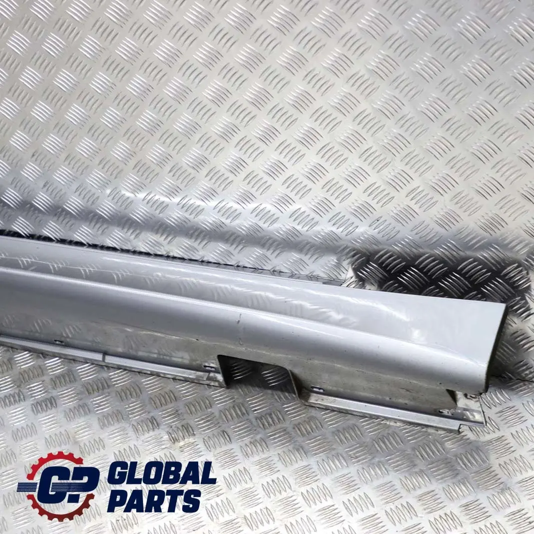 BMW 5 E60 E61 M5 M Sport Door Sill Cover Skirt Right O/S Silbergrau Grey - A08 - SKU 0396900-SBG1 - Part number 0396900