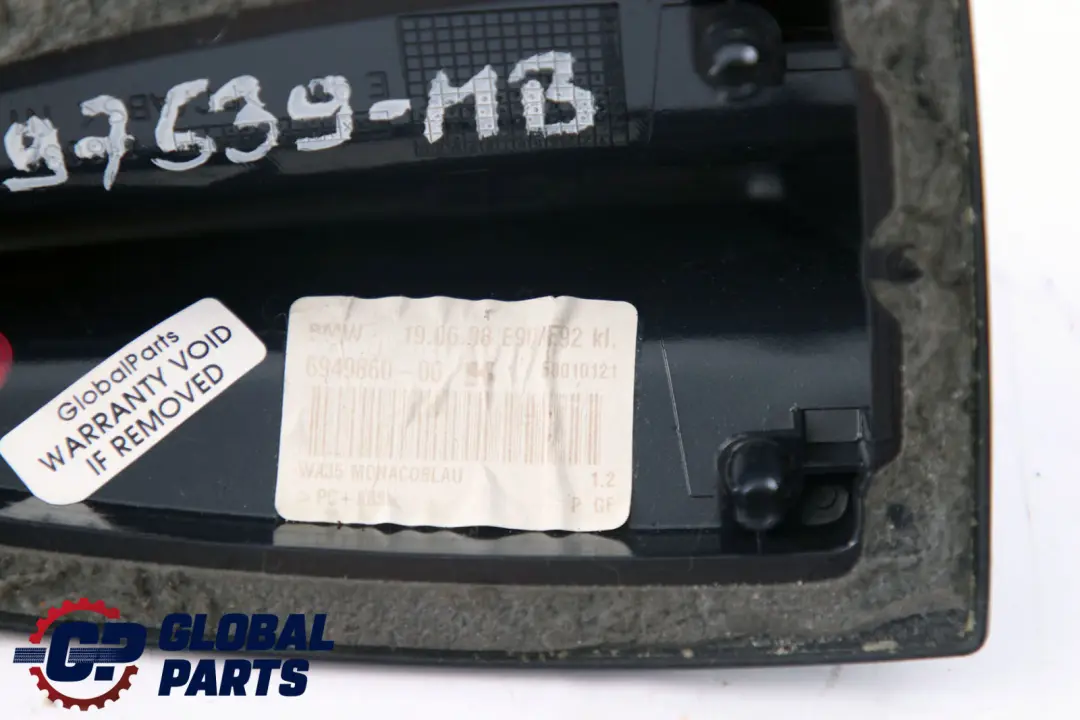 BMW 3 E82 E90 E92 LCI Boitier Vide Antenne de Toit Bleu Monaco Bleu - SKU 0397539-MB - Numéro de pièce 0397539