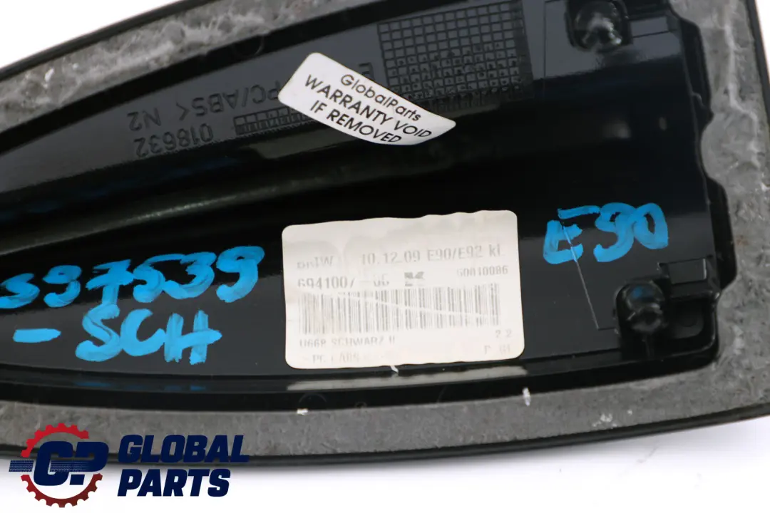 BMW 3 er E90 E92 Leergehäuse Dachantenne Lackiert Schwarz 668 - SKU 0397539-SCH - Teilenummer 0397539