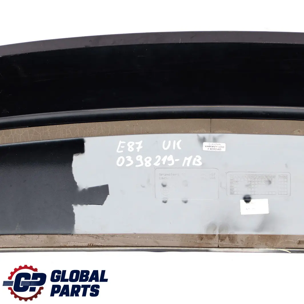 BMW 1 er E81 E87 Spoiler Heckklappe Lackiert Monacoblau Metallic - A35 - SKU 0398219-MB - Teilenummer 0398219