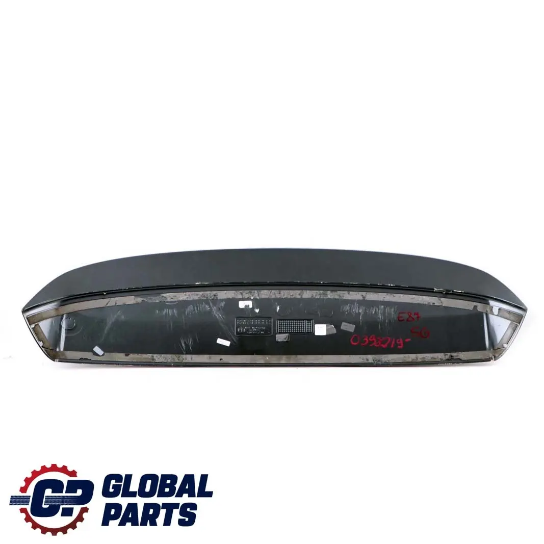 Trunk Lid Tailgate Boot Lid Spoiler Sparkling Graphite A22 para BMW E81 E87 Aero con número de pieza 0398219 BMW E81 E87 Aero Trunk Lid Tailgate Boot Lid Spoiler Sparkling Graphite A22 - SKU 0398219-SG1 - Número de pieza 0398219