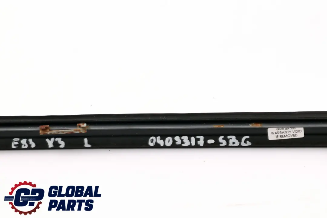 Front Left N/S Windscreen Drip Moulding Trim Silbergrau Grey to BMW X3 Series E83 with Part number 0403317 BMW X3 Series E83 Front Left N/S Windscreen Drip Moulding Trim Silbergrau Grey - SKU 0403317-SBG - Part number 0403317