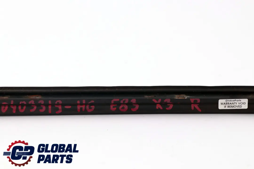 Right O/S Windscreen Drip Moulding Trim Highland Green to BMW X3 Series E83 with Part number 0403319 BMW X3 Series E83 Right O/S Windscreen Drip Moulding Trim Highland Green - SKU 0403319-HG - Part number 0403319