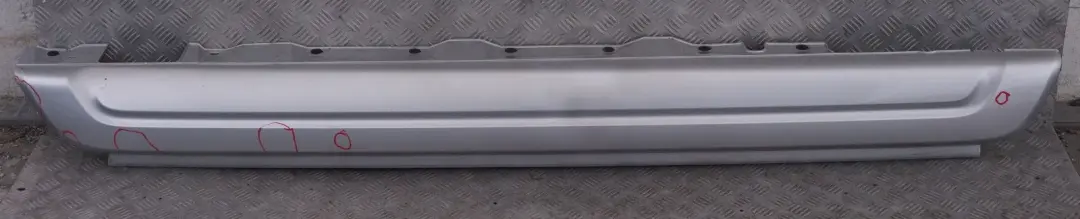 Door Sill Cover Skirt Right O/S Titansilber Silver to BMW X3 Series E83 1 M Sport with Part number 403482 BMW X3 Series E83 1 M Sport Door Sill Cover Skirt Right O/S Titansilber Silver - SKU 0403482-TS1 - Part number 403482