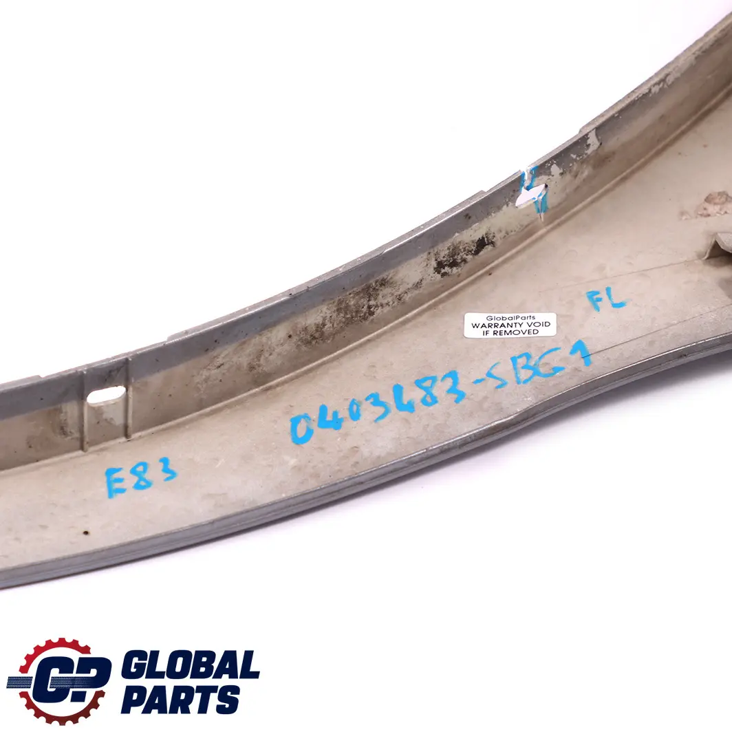 BMW X3 E83 M Sport Blende Radlauf Vorne Links Silbergrau Grau - A08 - SKU 0403483-SBG1 - Teilenummer 0403483