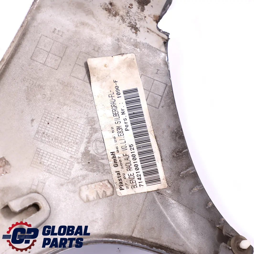 Copertura Passaruota Anteriore Sinistra Grigio Silbergrau per BMW X3 E83 1 M Sport con numero di parte 0403483 BMW X3 E83 1 M Sport Copertura Passaruota Anteriore Sinistra Grigio Silbergrau - SKU 0403483-SBG1 - Numero di parte 0403483