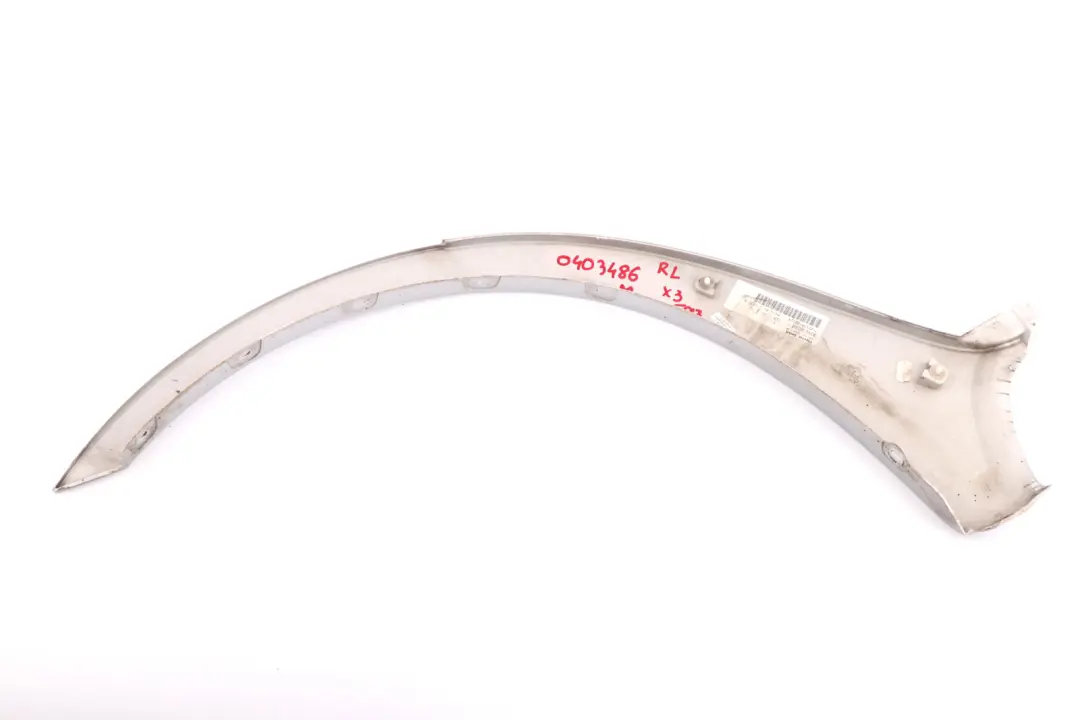 BMW X3 Series E83 M Sport Rear Left N/S Wheel Arch Cover Titansilber Silver - SKU 0403486-TS - Part number 0403486