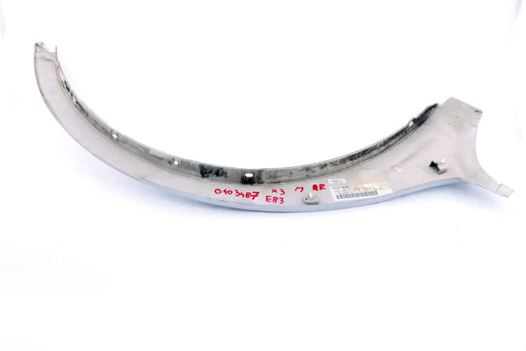 BMW X3 er E83 M Sport Blende Radlauf Hinten Rechts Titansilber Silber 354 - SKU 0403487-TS - Teilenummer 0403487