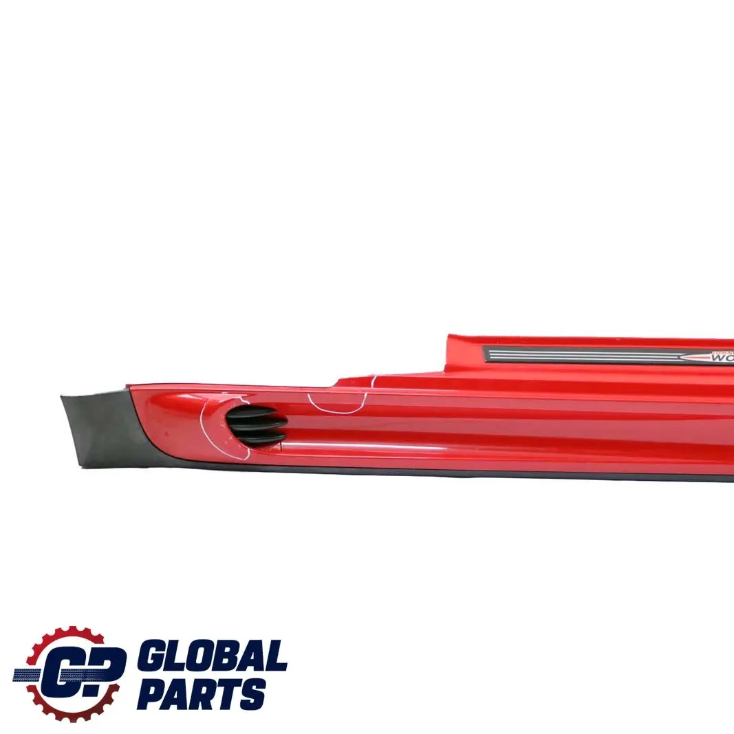 Right Door O/S Sill Skirt Side Trim Chili Red 851 to Mini Cooper R56 R57 JCW Cover with Part number 0404114 Mini Cooper R56 R57 JCW Cover Right Door O/S Sill Skirt Side Trim Chili Red 851 - SKU 0404114-CHRED - Part number 0404114