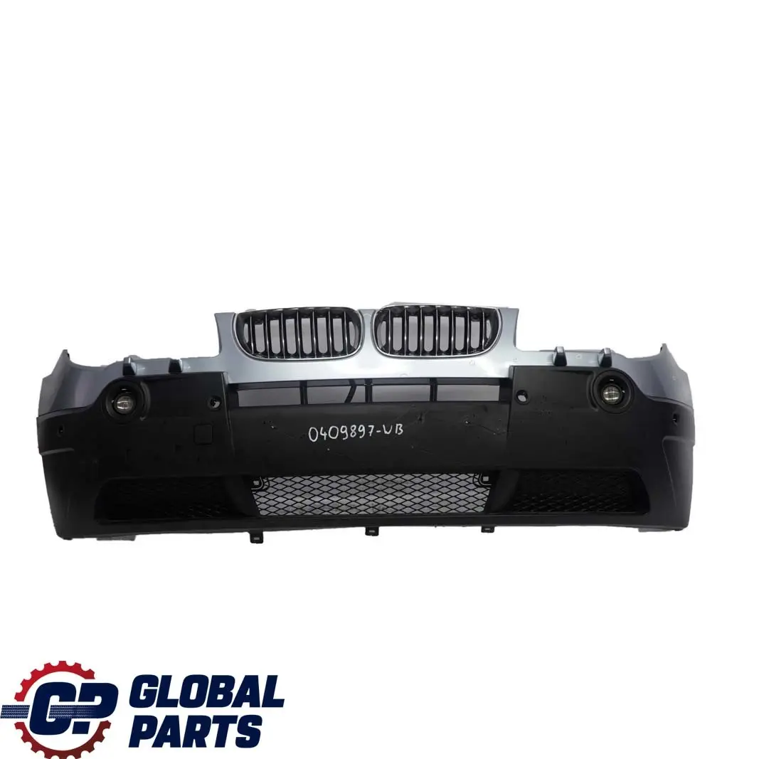BMW X3 E83 Complete Front Bumper PDC Bluewater Blue Water Metallic - 896 - SKU 0409897-WB - Part number 0409897