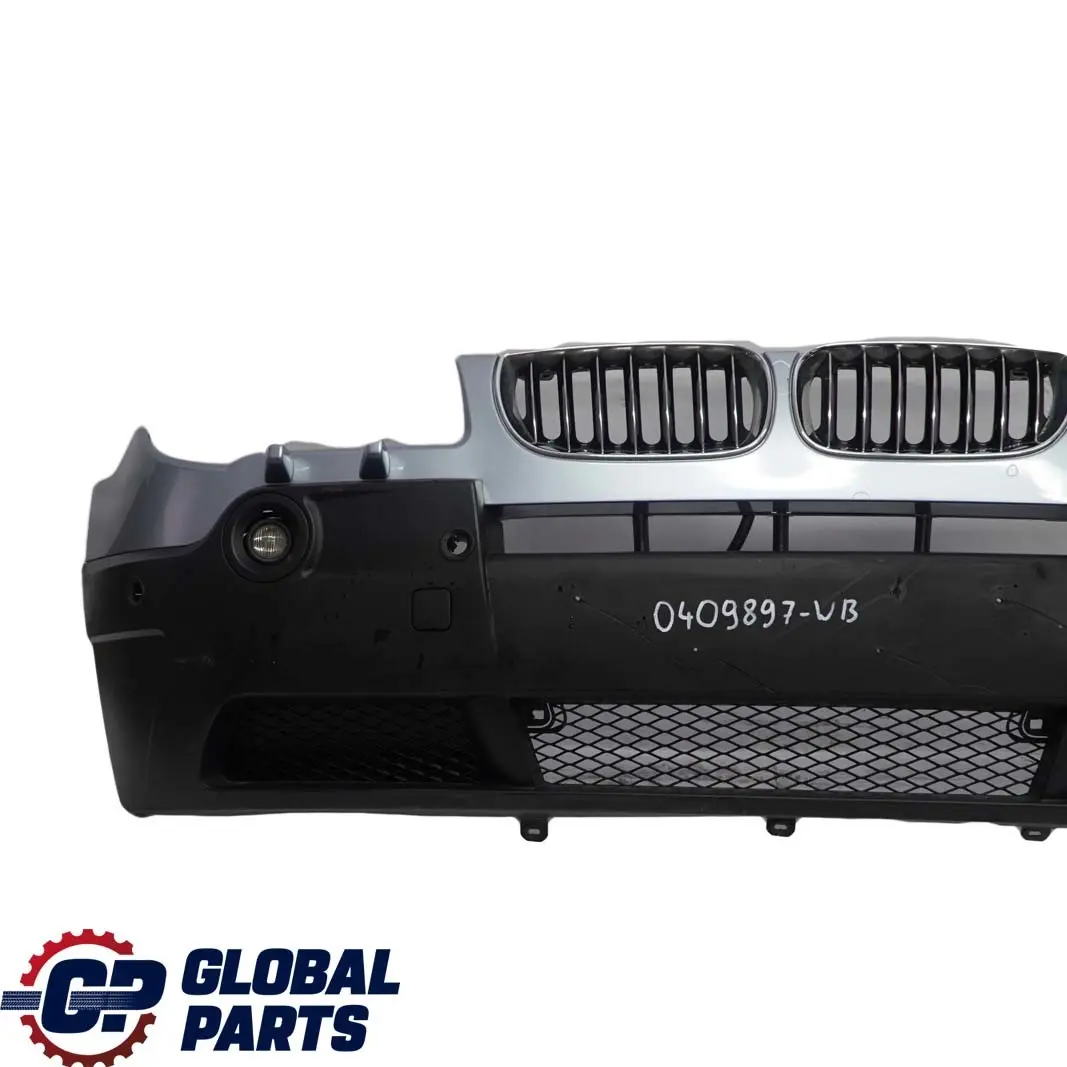 BMW X3 E83 Complete Front Bumper PDC Bluewater Blue Water Metallic - 896 - SKU 0409897-WB - Part number 0409897