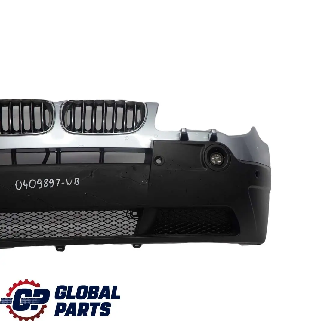 Complete Front Bumper PDC Bluewater Blue Water Metallic - 896 to BMW X3 E83 with Part number 0409897 BMW X3 E83 Complete Front Bumper PDC Bluewater Blue Water Metallic - 896 - SKU 0409897-WB - Part number 0409897