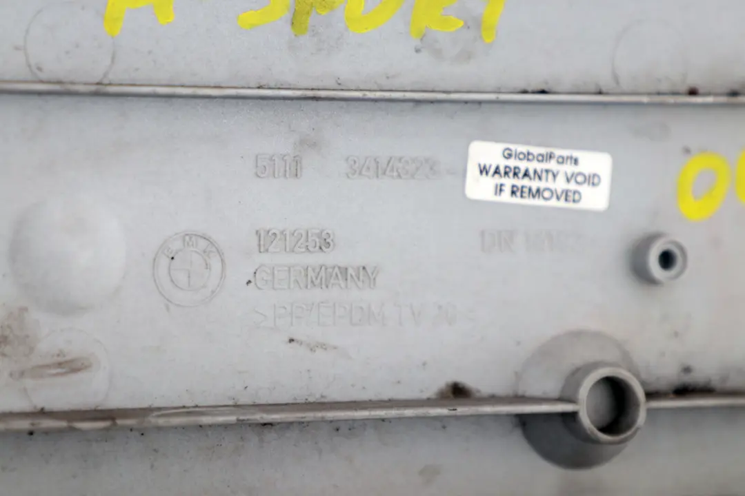 Front Bumper Licence Plate Base Silver Grey Metallic 3414323 to BMW X3 Series E83 with Part number 0409900 BMW X3 Series E83 Front Bumper Licence Plate Base Silver Grey Metallic 3414323 - SKU 0409900-SBG - Part number 0409900