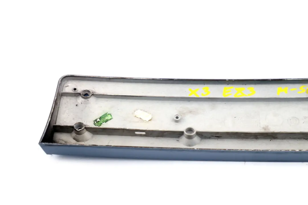 BMW X3 Series E83 Front Bumper Licence Plate Base Silver Grey Metallic 3414323 - SKU 0409900-SBG - Part number 0409900