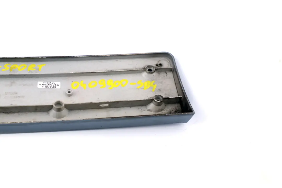BMW X3 Series E83 Front Bumper Licence Plate Base Silver Grey Metallic 3414323 - SKU 0409900-SBG - Part number 0409900