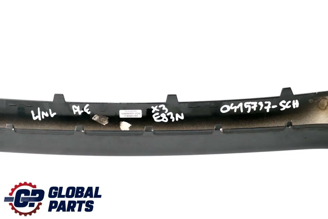 BMW X3 E83 LCI Pannello inferiore paraurti anteriore 2 Nero - 668 - SKU 0415737-SCH - Numero di parte 0415737