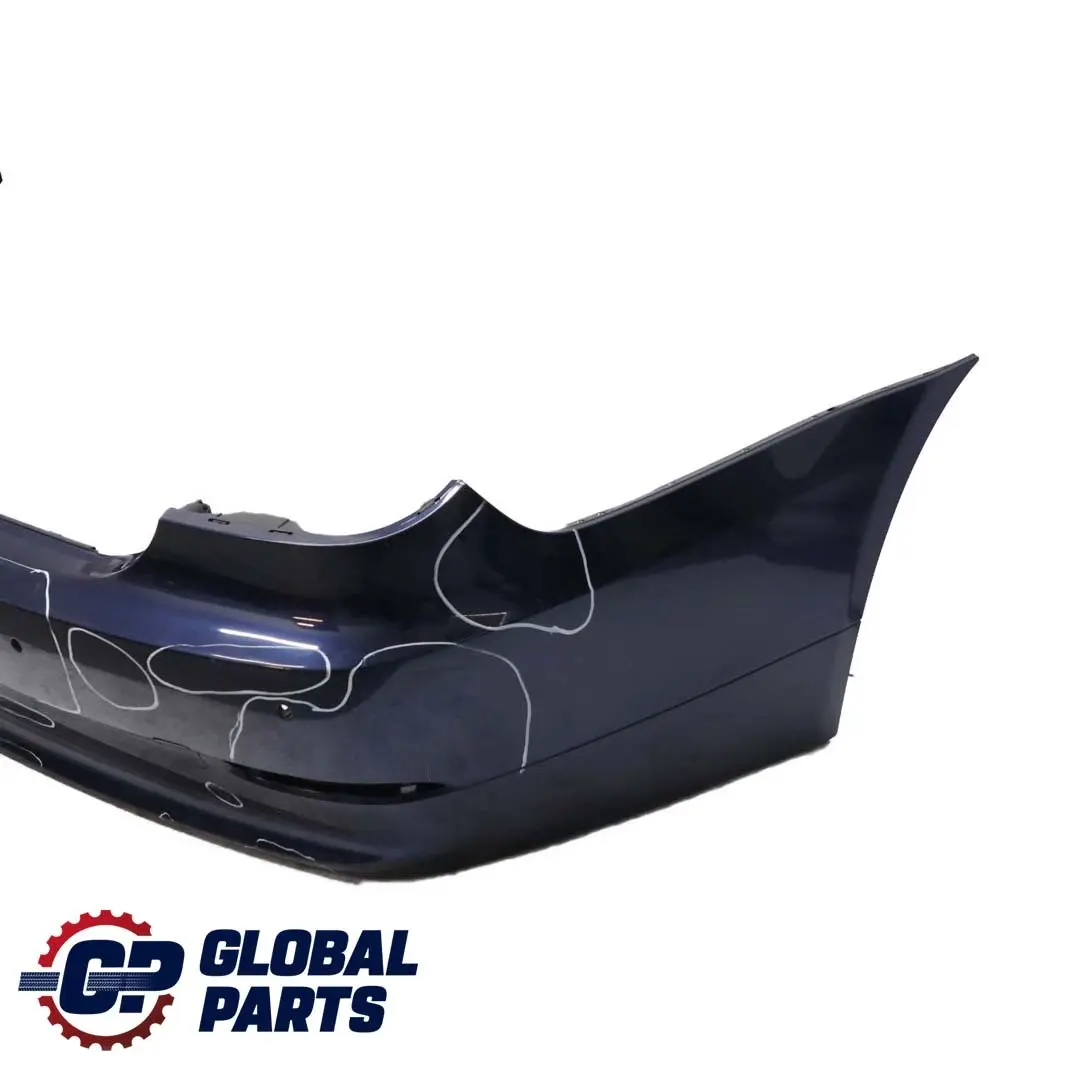 BMW 5 Series E60 1 Saloon Rear Bumper PDC Tiefseeblau Deep Sea Blue - A76 - SKU 0422349-DSB1 - Part number 0422349