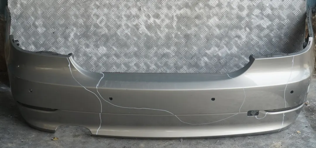 BMW 5 Series E60 Saloon Rear Bumper PDC Platinbronze Platinum Bronze - A53 - SKU 0422349-PB - Part number 0422349