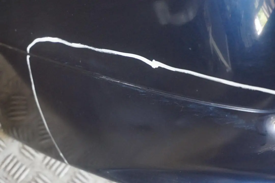 Bumper Trim Panel PDC Tiefseeblau Deep Sea Blue A76 to BMW 5 E61 LCI Touring Rear with Part number 0422357 BMW 5 E61 LCI Touring Rear Bumper Trim Panel PDC Tiefseeblau Deep Sea Blue A76 - SKU 0422357-DSB - Part number 0422357