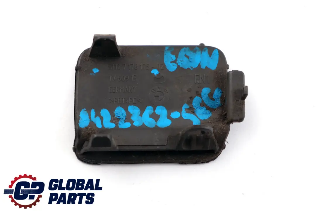 Bumper Flap Towing Eye Spacegrau to BMW 1 Series E60 LCI Rear with Part number 7178175 BMW 1 Series E60 LCI Rear Bumper Flap Towing Eye Spacegrau - SKU 0422362-SCG - Part number 7178175