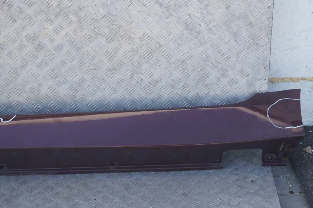 BMW E60 E61 LCI Zócalo Cubierta Falda Lateral Izquierda Barberarot Rojo A39 - SKU 0422464-BAR - Número de pieza 0422464