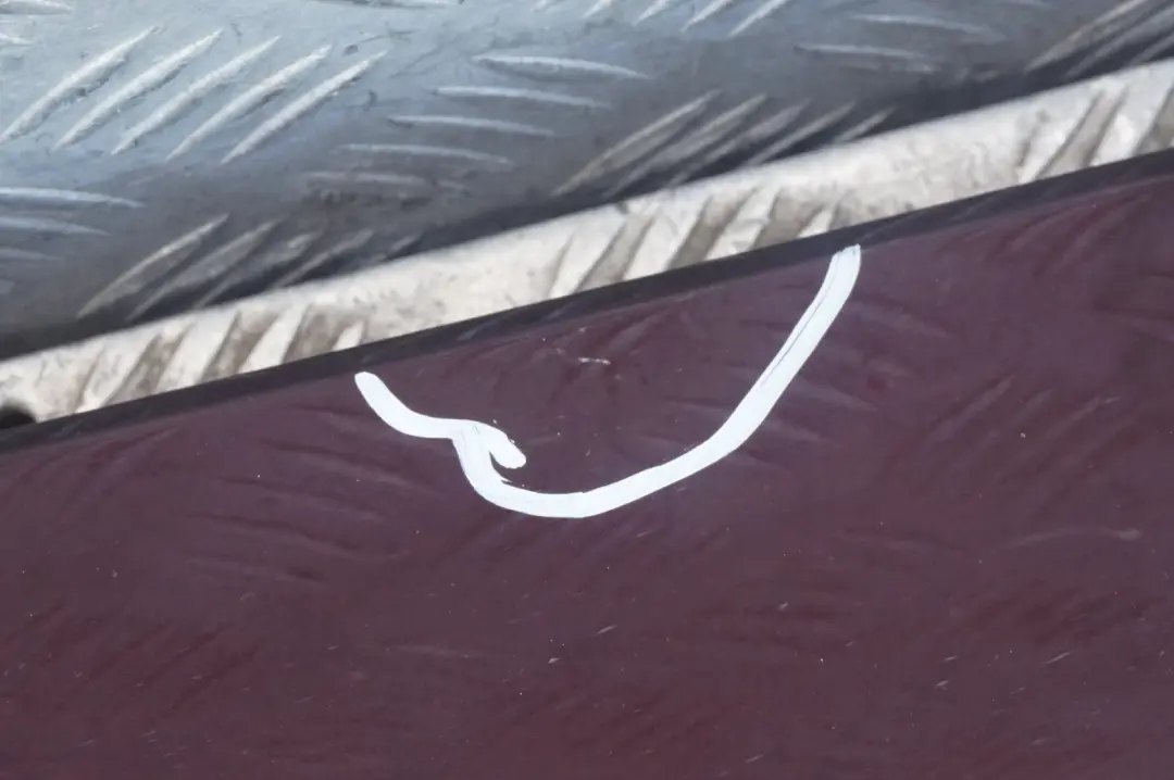BMW 5 Series E60 E61 LCI Door Sill Cover Side Skirt Left N/S Barberarot Red A39 - SKU 0422464-BAR - Part number 0422464